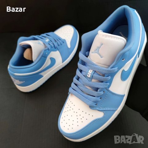 Nike Air Jordan 1 Low UNC Нови Обувки Маратонки Размер 40 Сини Shoes Sneakers Blue Sky, снимка 7 - Маратонки - 40501720