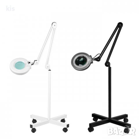 Лампа лупа с 5x увеличение S4, Бял/Черен цвят