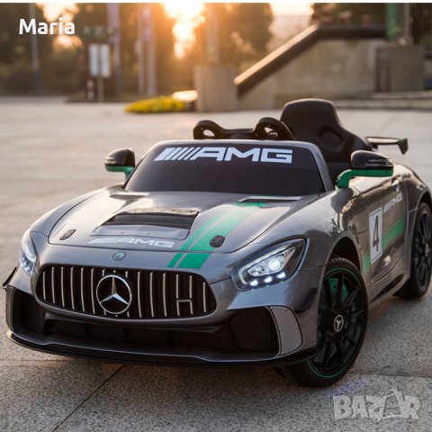 Акумулаторена кола Mercedes Benz GT4 AMG 12V , снимка 3 - Детски велосипеди, триколки и коли - 38691438