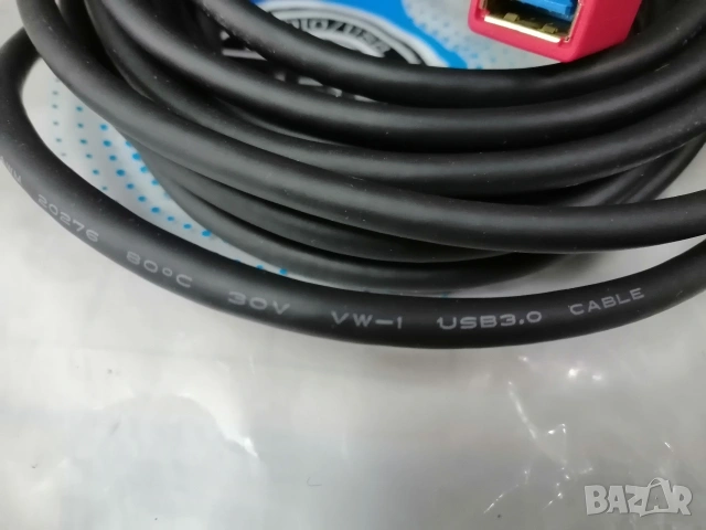 Кабел USB 3.0, 5 метра, USB A (М) - USB-A (Ж) , снимка 3 - Кабели и адаптери - 53627124