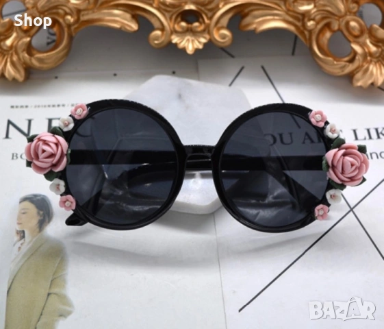 🫧👛 Дамски слънчеви очила с рози , снимка 4 - Слънчеви и диоптрични очила - 53711101