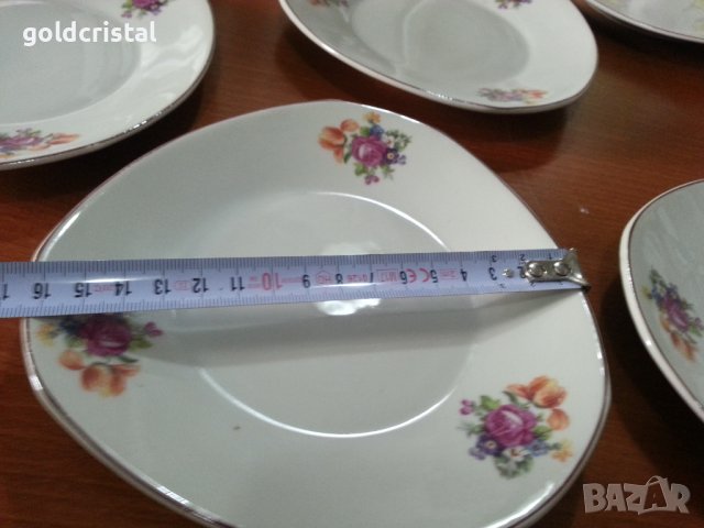 Стар български порцелан чинии , снимка 3 - Антикварни и старинни предмети - 41776511