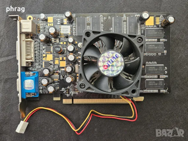 Видеокарта GeForce GF6600LE PCIE 128MB DDR 128-bit 8x TVOUT DVI