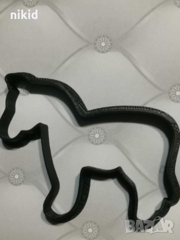 кон метална форма резец за сладки бисквитки фондан украса, снимка 2 - Форми - 17342535