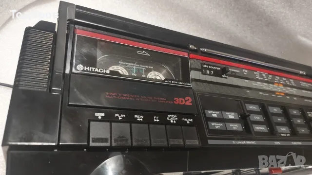 Hitachi TRK-3D2E Stereo Radio Cassette Recorder , снимка 4 - Радиокасетофони, транзистори - 55878745