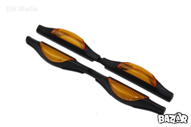 Протектор за Автомобилна Врата със Светлоотразител 2бр. комплект - Син / Червен / Оранжев, снимка 5 - Аксесоари и консумативи - 40107279