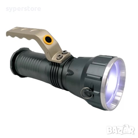Фенер ръчен, мощен, с 3 батерии Digital One SP00804 с презареждаеми батерии, зарядно 12v и 220v, пре