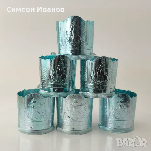 Стар комплект от 6 подстакани сервиз СССР #5912, снимка 1