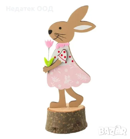 Великденска дървена декорация, 18 см