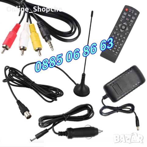 Преносим телевизор 16 инча, портативен цифров телевизор 16 инча 12v / 220v, снимка 6 - Телевизори - 52545961