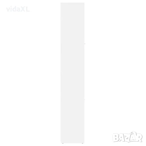 vidaXL Шкаф за баня, бял, 30x30x183,5 см, инженерно дърво, снимка 7 - Шкафове - 56147712