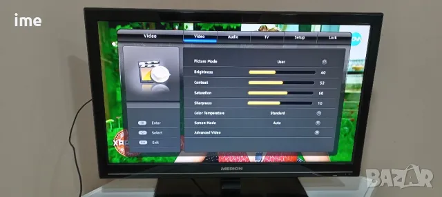 LCD ТЕЛЕВИЗОР Medion НОМЕР 59. Model MD21202DE-A. 27инча 69см. Цифров и аналогов тунер ( ATV+DTV)., снимка 12 - Телевизори - 48214312