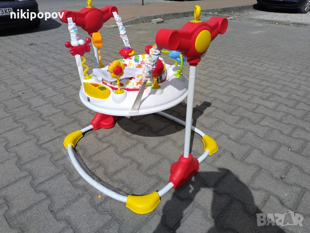 MONI Детско бънджи VISTA бял, снимка 6 - Проходилки - 53565132