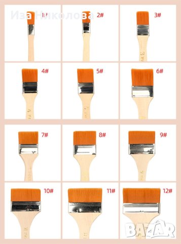 Найлонови четки за рисуване/боядисване, снимка 2 - Други стоки за дома - 41136845