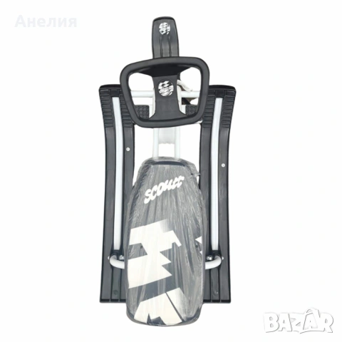 Зимна шейна с кормило, предни и задни ски и метална спирачка Mustang, снимка 14 - Зимни спортове - 53035261