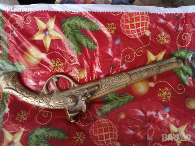 Стар месингов пищов - сувенир, снимка 1