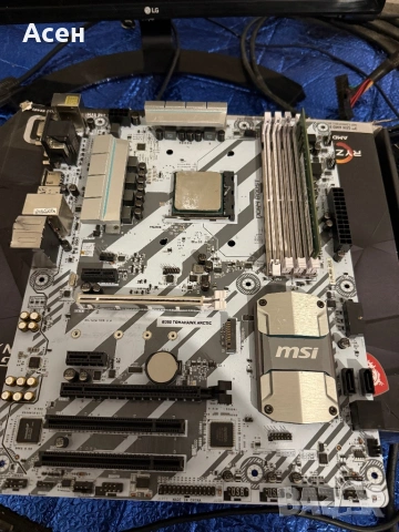 Дънна платка MSI B350 TOMAHAWK ARCTIC Сокет: AM4 Чипсет: AMD B350 