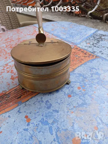 Стар бронзов съд за подгряване , снимка 6 - Колекции - 49194886