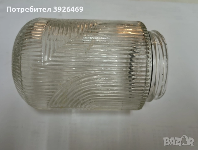 Плафониера за лампа стъклена, снимка 3 - Лампиони - 51933796