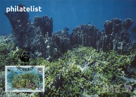Тувалу 1992 - 4 броя Карти Максимум - WWF, снимка 2 - Филателия - 38788960