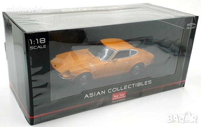  Nissan Datsun 240Z 1972 - мащаб 1:18 на SunStar моделът е нов в кутия, снимка 5 - Колекции - 53097728