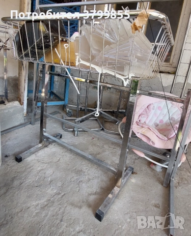 Кош от олекотена стомана-металик