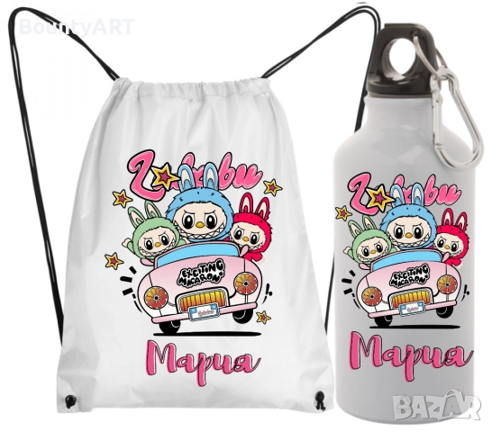 Персонализирана блуза Лабубу, снимка 4 - Детски тениски и потници - 50921253