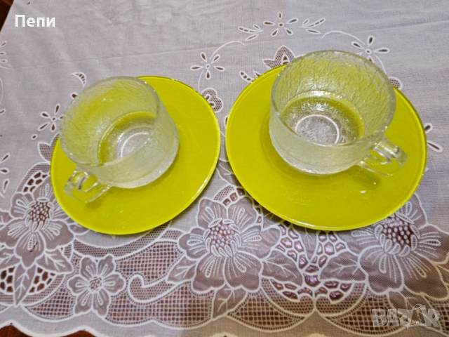 Бразилски стъклени чашки за кафе