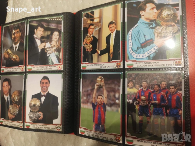 За колекционери: Албум със 160 картички на Христо Стоичков ЦСКА Барселона Парма, снимка 4 - Футбол - 53575698