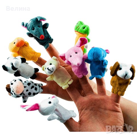 Кукли за пръсти за куклен театър Семейство и Животни, снимка 3 - Образователни игри - 41434118