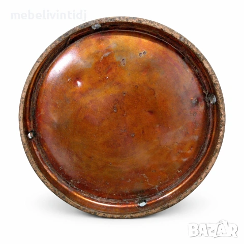 Автентичен стар меден съд за мляко с оригинална дръжка и характерна естествена патина, снимка 7 - Антикварни и старинни предмети - 53640041