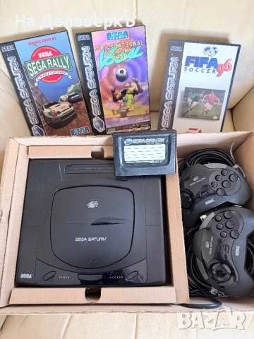 Sega Saturn MK1 в кутия + волан, снимка 9 - Други игри и конзоли - 52698470