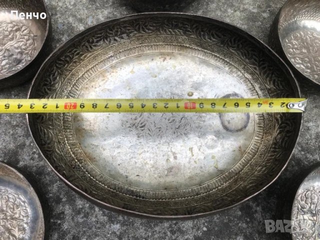 старинен ръчно чукан сервиз, снимка 17 - Антикварни и старинни предмети - 47783953