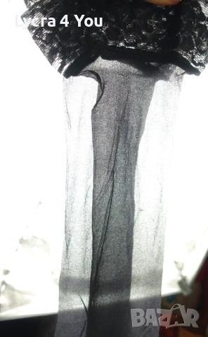 M/L нови черни луксозни силиконови чорапи, снимка 10 - Бельо - 52384178