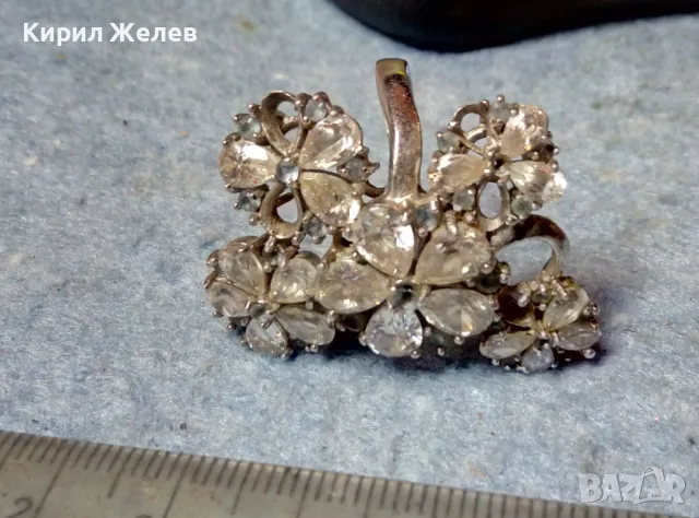 ШИКОЗЕН АЖУРЕН ФЛОРАЛЕН СКЪПОЦЕНЕН СРЕБЪРЕН ПРЪСТЕН СРЕБРО 925 с ЮВЕЛИРНО ФАСЕТИРАНИ ЦИРКОНИ 50064, снимка 8 - Пръстени - 49248112