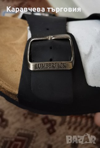 НОВИ Кожени маркови  Lumberjack , снимка 3 - Мъжки чехли - 41974658