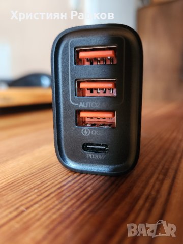 Ново Зарядно type C и USB port EU жак