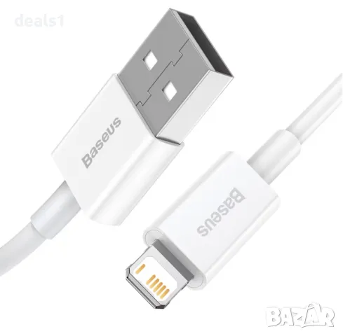 Baseus CALYS-A02 Кабел за зареждане Lightning 2.4A 1M, снимка 4 - Аксесоари за Apple - 49738380