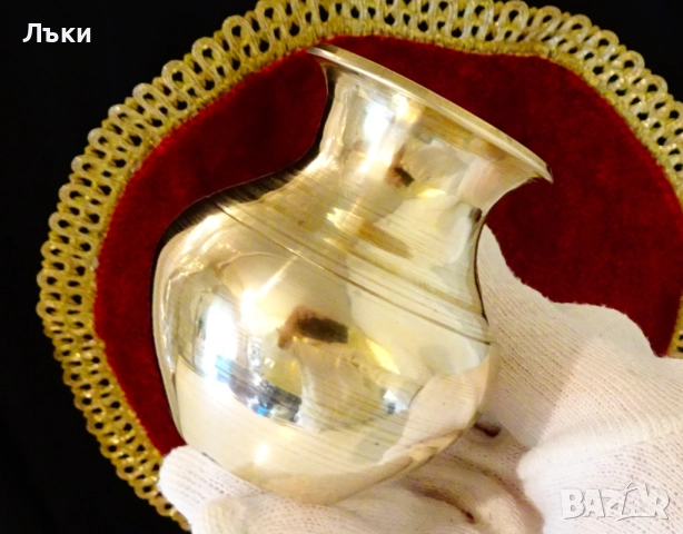 Бронзова кана,каничка,гарафа за ракия,мляко,ваза. , снимка 4 - Антикварни и старинни предмети - 52121371