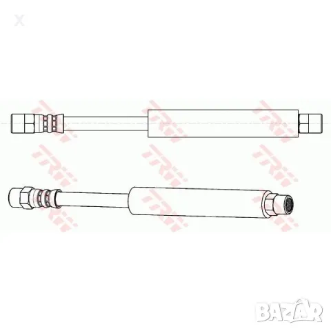 02020029 RICAMBIFLEX СПИРАЧЕН МАРКУЧ AUDI 80 AUDI 90, Coupe, Cabriolet 1978-2000  OE 811611775