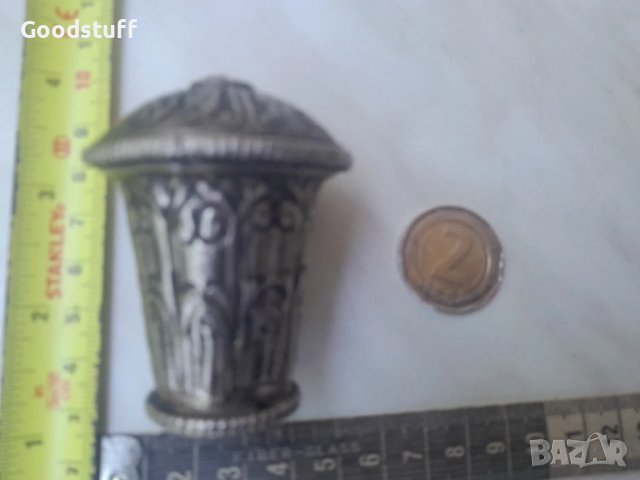 Дрьжка за бастун, чадьр, фигурална, мелхиор, снимка 5 - Антикварни и старинни предмети - 50675124