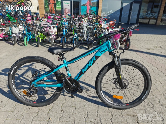 PASSATI Алуминиев велосипед 24" NINJA син, снимка 2 - Велосипеди - 53830722