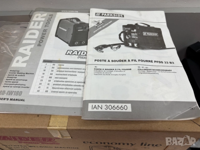НОВ! В ГАРАНЦИЯ! Инверторен електрожен Raider 160A RD-IW180, 20-160 A, 1.5-4 мм, снимка 4 - Други инструменти - 52237629