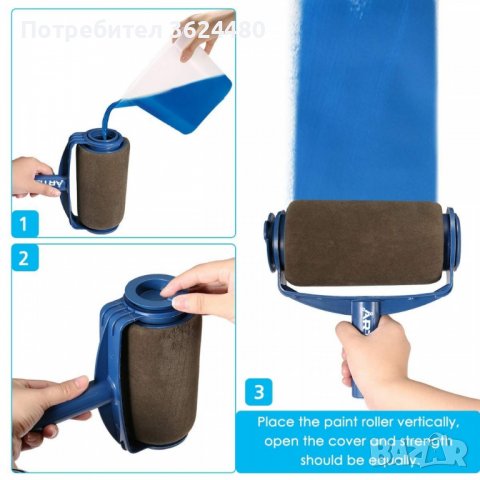 Комплект валяци за боядисване с резервоар и удължител, снимка 18 - Други инструменти - 40158088