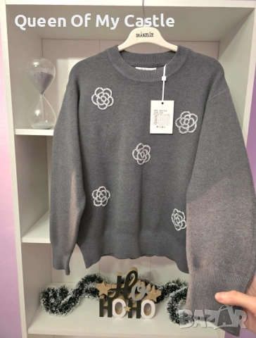 Разкошен дамски пуловер , снимка 5 - Блузи с дълъг ръкав и пуловери - 52516973