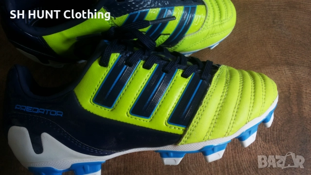 Adidas PREDATOR Kids Leather Football Boots Размер EUR 31 детски бутонки естествена кожа 139-14-S, снимка 4 - Футбол - 52227430