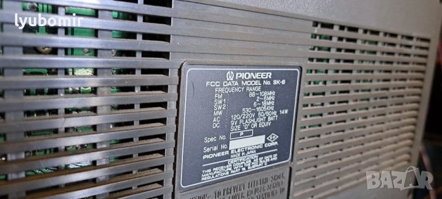 Pioneer Sk-6, снимка 9 - Радиокасетофони, транзистори - 39757169