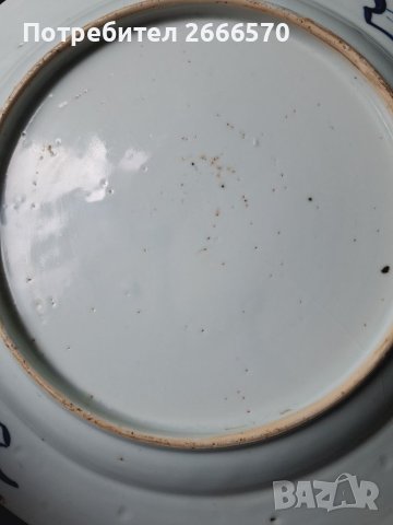 Китайска порцеланова чиния , снимка 2 - Антикварни и старинни предмети - 41270988