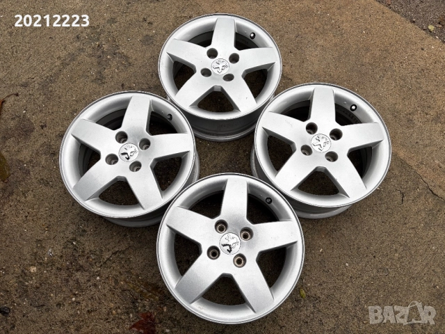 4 броя алуминиеви джанти за Peugeot 207,208,301,1007  15, снимка 5 - Гуми и джанти - 52690258