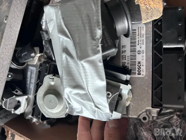 Mercedes C 200 C 220 E 200 E 220 двигателен компютър с гълтач ключ и закл. механизъм, снимка 5 - Части - 49309742